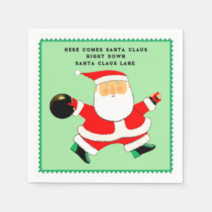 Serviette En Papier Bowling Noël Fête