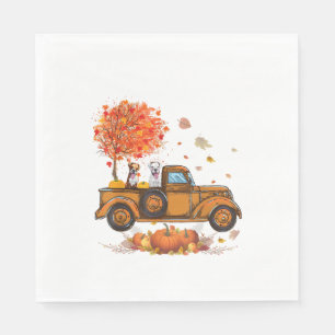 Serviette En Papier Boxer Camion Citrouille Autumn Leaf L'action de gr