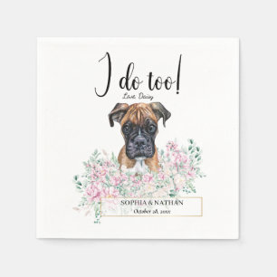 Serviette En Papier Boxer Chien Mariage Cocktail Serviettes