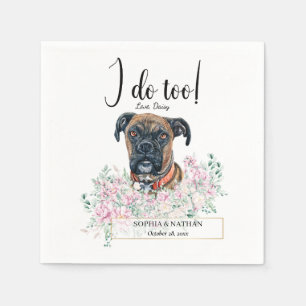 Serviette En Papier Boxer Chien Mariage Cocktail Serviettes