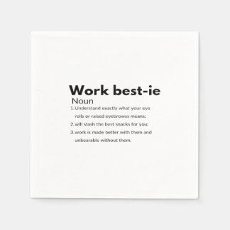 Serviette En Papier Boxy de bestie de travail