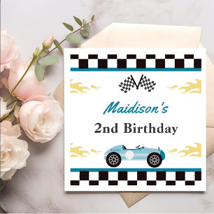 Serviette En Papier Boy Race Car fête d'anniversaire