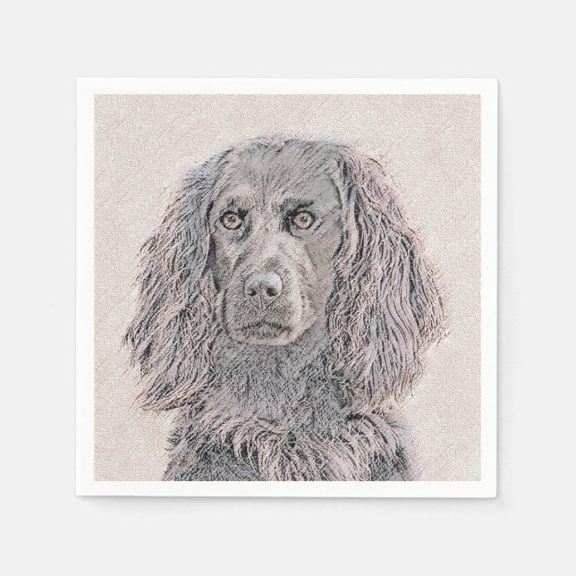 Serviette En Papier Boykin Peinture Espagnole - Cute Original Chien Ar (Devant)