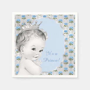 Serviette En Papier Boys Prince Baby shower