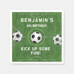 Serviette En Papier Boys Soccer Sports Anniversaire
