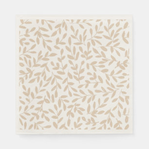 Serviette En Papier Branche feuilletée délicate