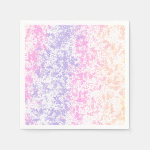 Serviette En Papier Branché Pastel Rainbow Splatter