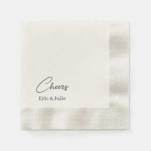 Serviette En Papier Bravo à la mariée et la chambre papier couché Napk