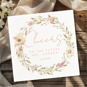 Serviette En Papier Bravo, à l'avenir Mme ! Boho, fleur