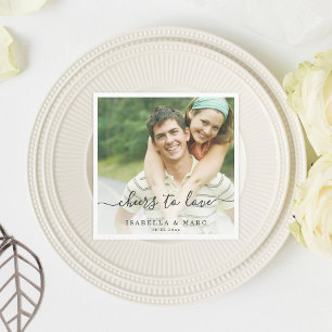Serviette En Papier Bravo pour aimer avec Mariage photo