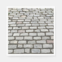 Brick Cobblestone Street Pathway Nature Photograph