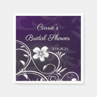 Serviette En Papier Bridal Shower custom party coasters