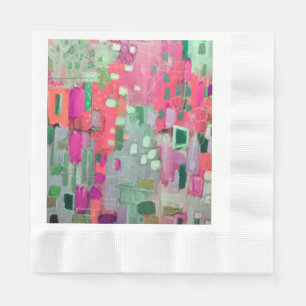 Serviette En Papier Bright Color Abstract Design Paper Napkins