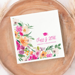 Serviette En Papier Bright hardi diplôme fleur sauvage