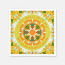 Bright Orange Green Star Baby’s Girl’s Boy’s Shoy