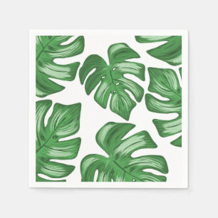 Serviette En Papier Brochure feuille Philodendron Tropical Papier Napk