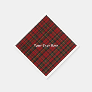 Serviette En Papier Brodie Tartan Papier Plaid