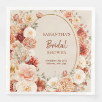 Brosse en cuivre tendance et fleurs bordeaux sauge