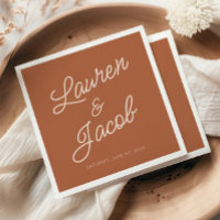 Brown minimaliste moderne Mariage Boho
