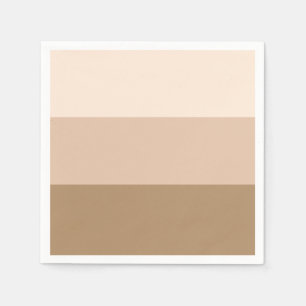 Serviette En Papier Brown Ombre strié
