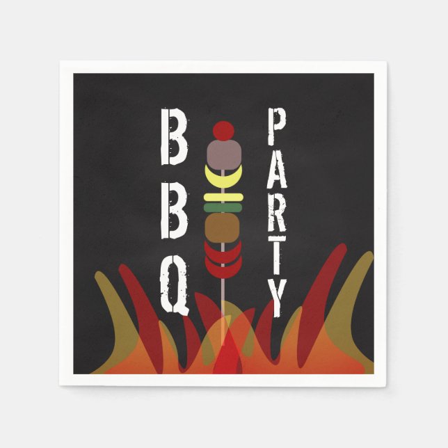 Serviette En Papier Broyeurs de viande BBQ Cuisiner dehors (Devant)