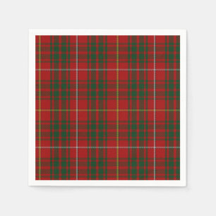 Serviette En Papier Brue Clan Tartan Papier Plaid