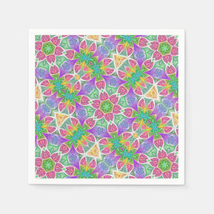 Serviette En Papier Brume fleurie