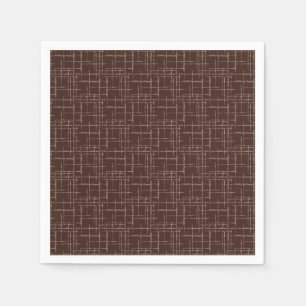 Serviette En Papier Brun texturé.