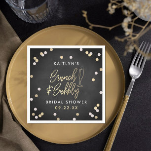 Serviette En Papier Brunch & Bubbly Confetti Enterrement de Vie de Jeu