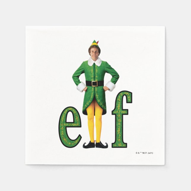 Serviette En Papier Buddy le logo Elf Movie (Devant)
