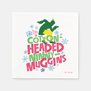 Serviette En Papier Buddy l'Elfe   Ninny-muggins en coton