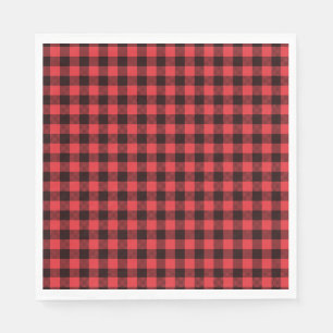 Serviette En Papier Buffalo rouge abattu