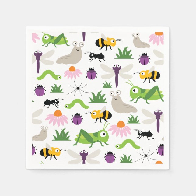 Serviette En Papier Bugs (Devant)