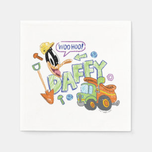 Serviette En Papier BUGS BUNNY BUILDERS™ DAFFY DUCK™ Dessin artistiqu