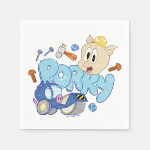 Serviette En Papier BUGS BUNNY BUILDERS™ Dessin de Porky