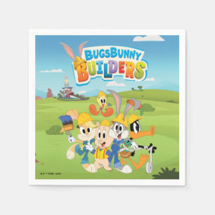 Serviette En Papier BUGS BUNNY BUILDERS™ Le groupe Looney Builders