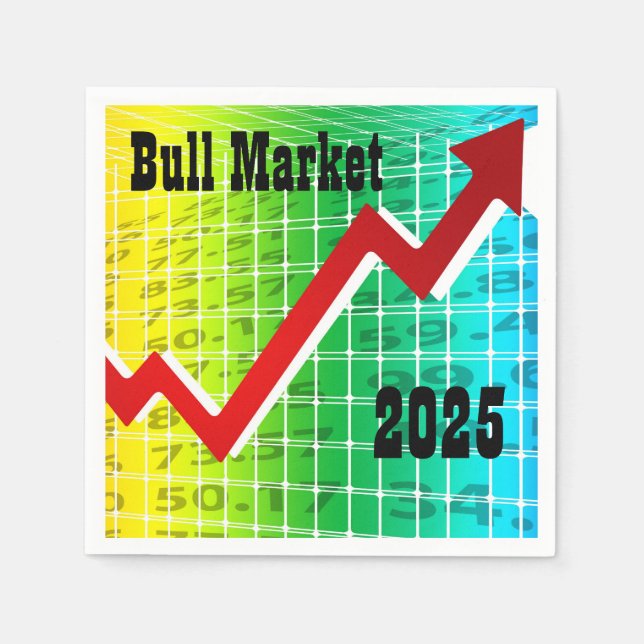 Serviette En Papier Bull Market 2025 (Devant)