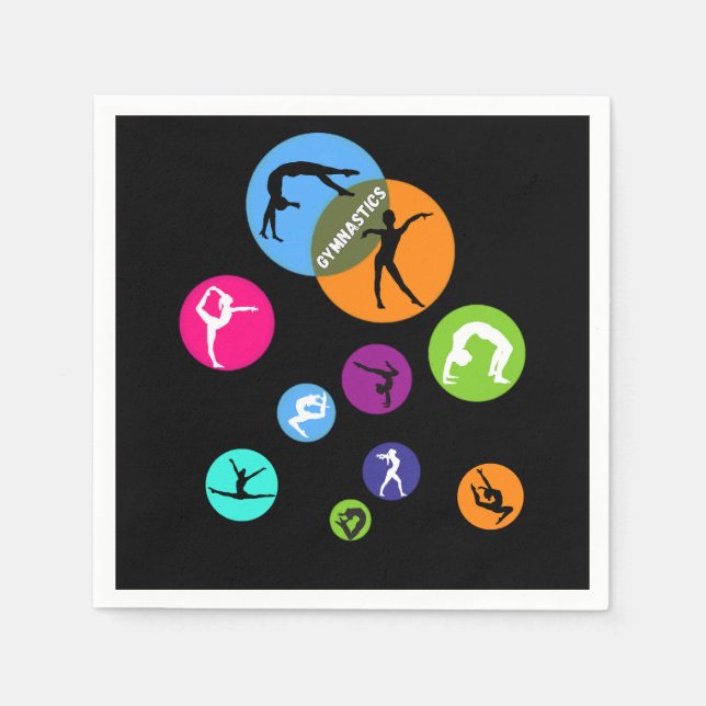 Serviette En Papier Bulle de gymnastique (Devant)