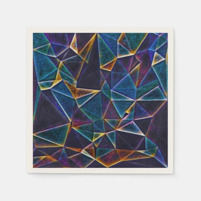 Serviette En Papier Bulles Brisées  Serviettes (Devant)