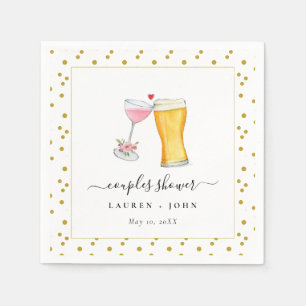 Serviette En Papier Bulles et Couples de Brew douche Naples