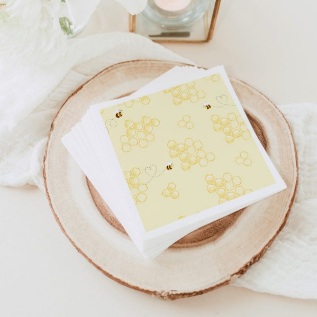 Serviette En Papier Bumble abeilles combi minimaliste anniversaire (Créateur téléchargé)