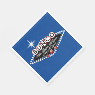 Serviette En Papier Bunco - Ce Qui S'Est Passé À Bunco Funny Blue