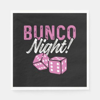 Serviette En Papier Bunco Napkins Bunco Décorations de fête de nuit