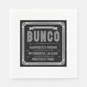 Serviette En Papier Bunco Typographie Vintage