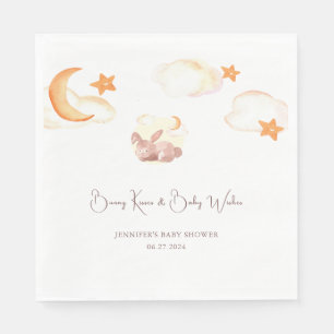 Serviette En Papier Bunny Dreams Baby shower neutre