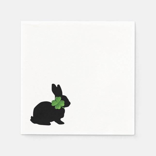 Serviette En Papier Bunny shamrock (Devant)