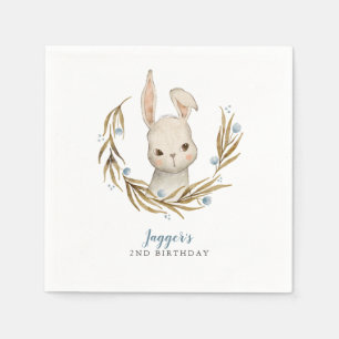Serviette En Papier Bunny Woodland Thème Boy Birthday Party