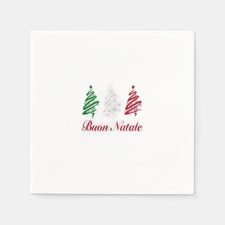 Serviette En Papier Buon Natale Christmas Napkins