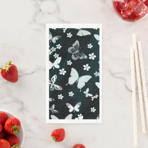 Serviette En Papier Butterfly Pattern 14