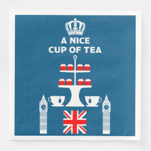 Serviette En Papier Buveurs de thé britanniques classiques